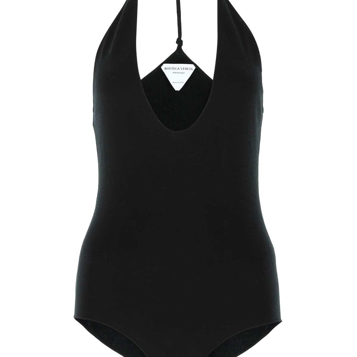 Bottega Veneta Accessories? Bottega Veneta Women Black Cashmere Blend Bodysuit Premium Everyday Designer Accessory