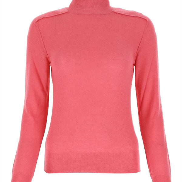 Bottega Veneta Sweaters? Bottega Veneta Women Dark Pink Cashmere Sweater Luxury Designer Knit Sweater