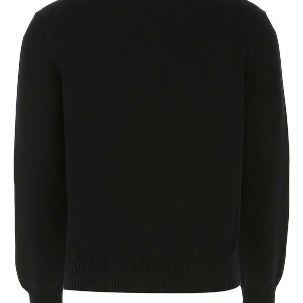 Alexander McQueen Sweaters? Alexander Mcqueen Men Black Cotton Sweater Luxury Designer Knit Sweater