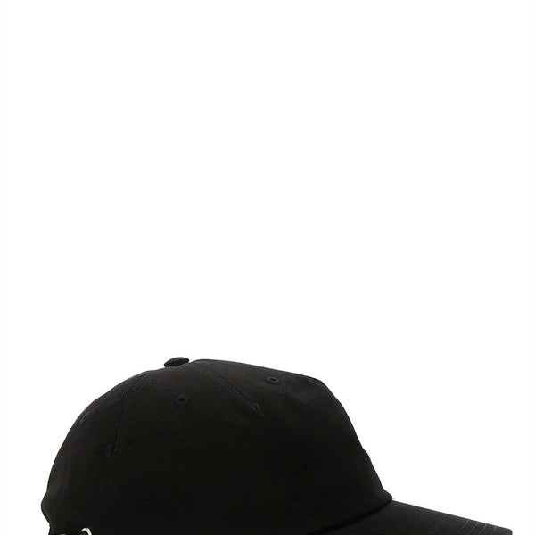 Alexander McQueen Hats? Alexander Mcqueen Men Black Gabardine Baseball Cap Casual Everyday Designer Cap