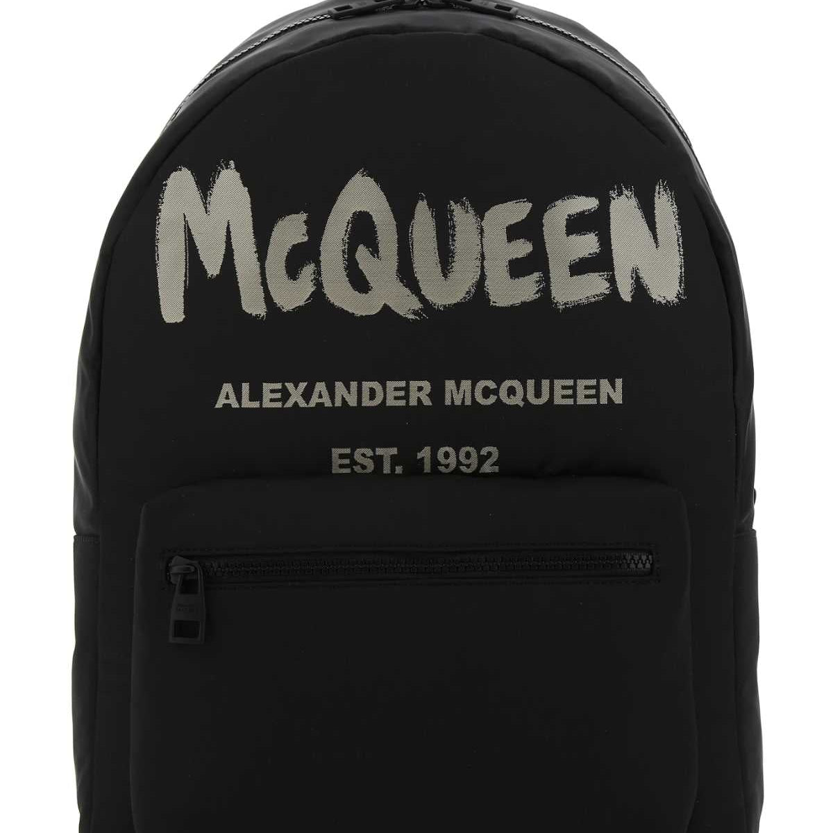 Alexander McQueen backpacks luxury designer piece front view