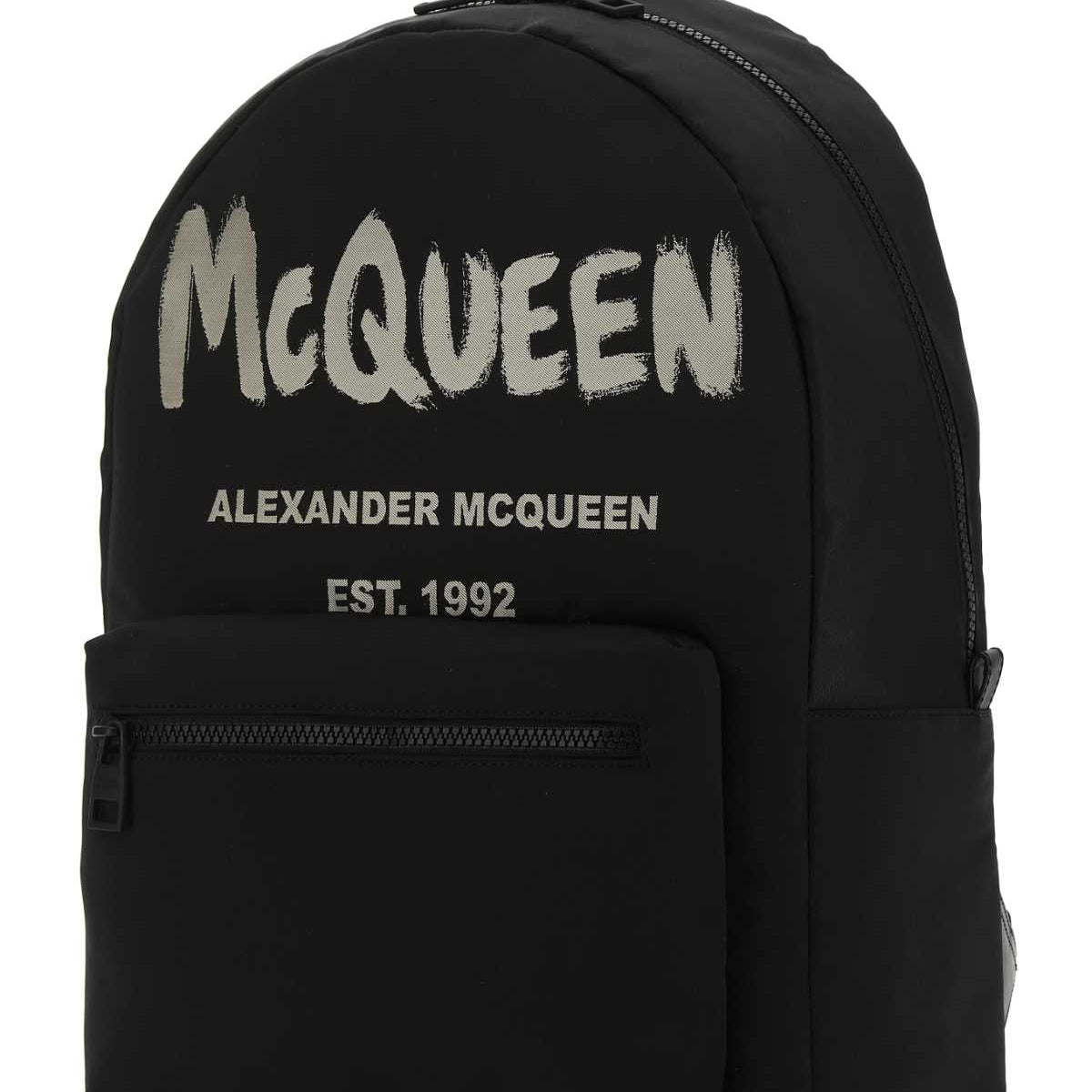 Alexander McQueen premium backpacks detail and craftsmanship close-up