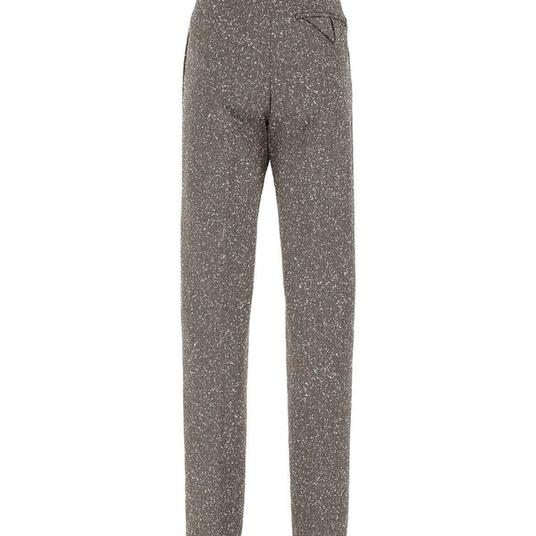 Bottega Veneta Pants? Bottega Veneta Women Embroidered Stretch Viscose Blend Pant Premium Designer Casual Trousers