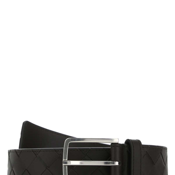Bottega Veneta Belts? Bottega Veneta Men Dark Brown Leather Belt Classic Everyday Designer Belt
