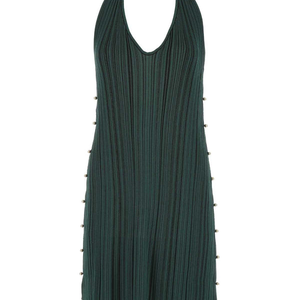 Bottega Veneta Dresses? Bottega Veneta Women Bottle Green Polyester Blend Mini Dress Luxury Party Occasion Dress