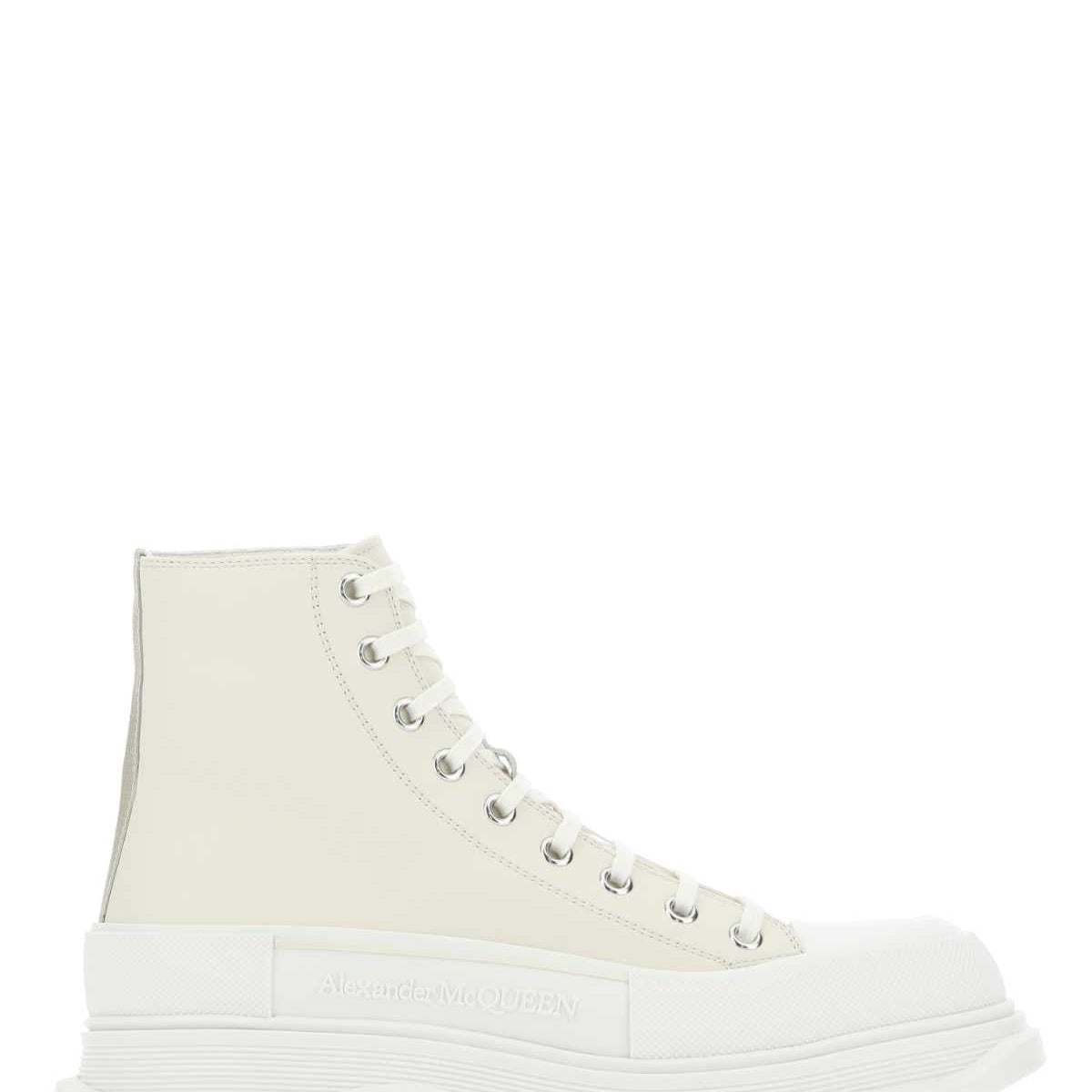 Alexander McQueen Shoes? Alexander Mcqueen Men Sand Leather Tread Slick Sneakers Comfortable Everyday Designer Shoes