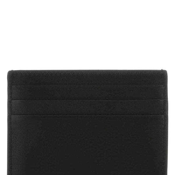Alexander McQueen Wallets? Alexander Mcqueen Men Black Leather Card Holder Premium Leather Designer Wallet