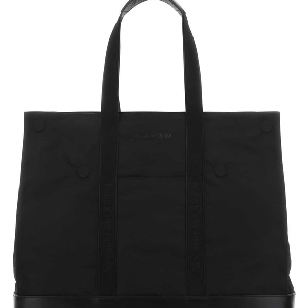 Alexander McQueen Bags? Alexander Mcqueen Men Black Fabric Shopping Bag Premium Designer Shoulder Bag