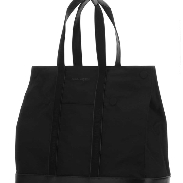 Alexander McQueen Bags? Alexander Mcqueen Men Black Fabric Shopping Bag Premium Designer Shoulder Bag
