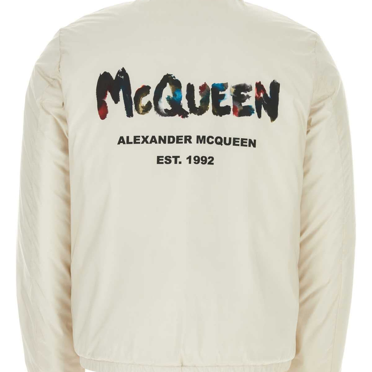 Alexander McQueen Jackets? Alexander Mcqueen Men Sand Polyester Padded Jacket Premium Casual Designer Jacket