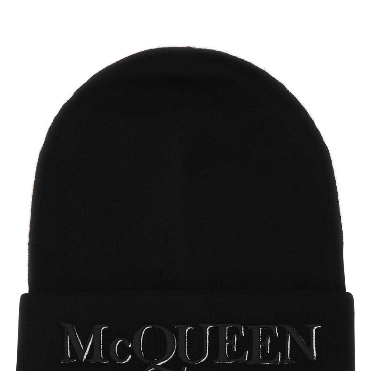 Alexander McQueen Hats? Alexander Mcqueen Men Black Cashmere Beanie Hat Casual Everyday Designer Cap