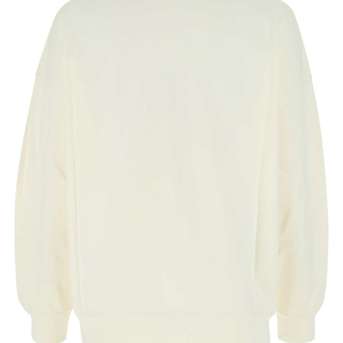 Alexander McQueen Hoodies? Alexander Mcqueen Women Ivory Cotton Oversize Sweatshirt Premium Designer Casual Hoodie