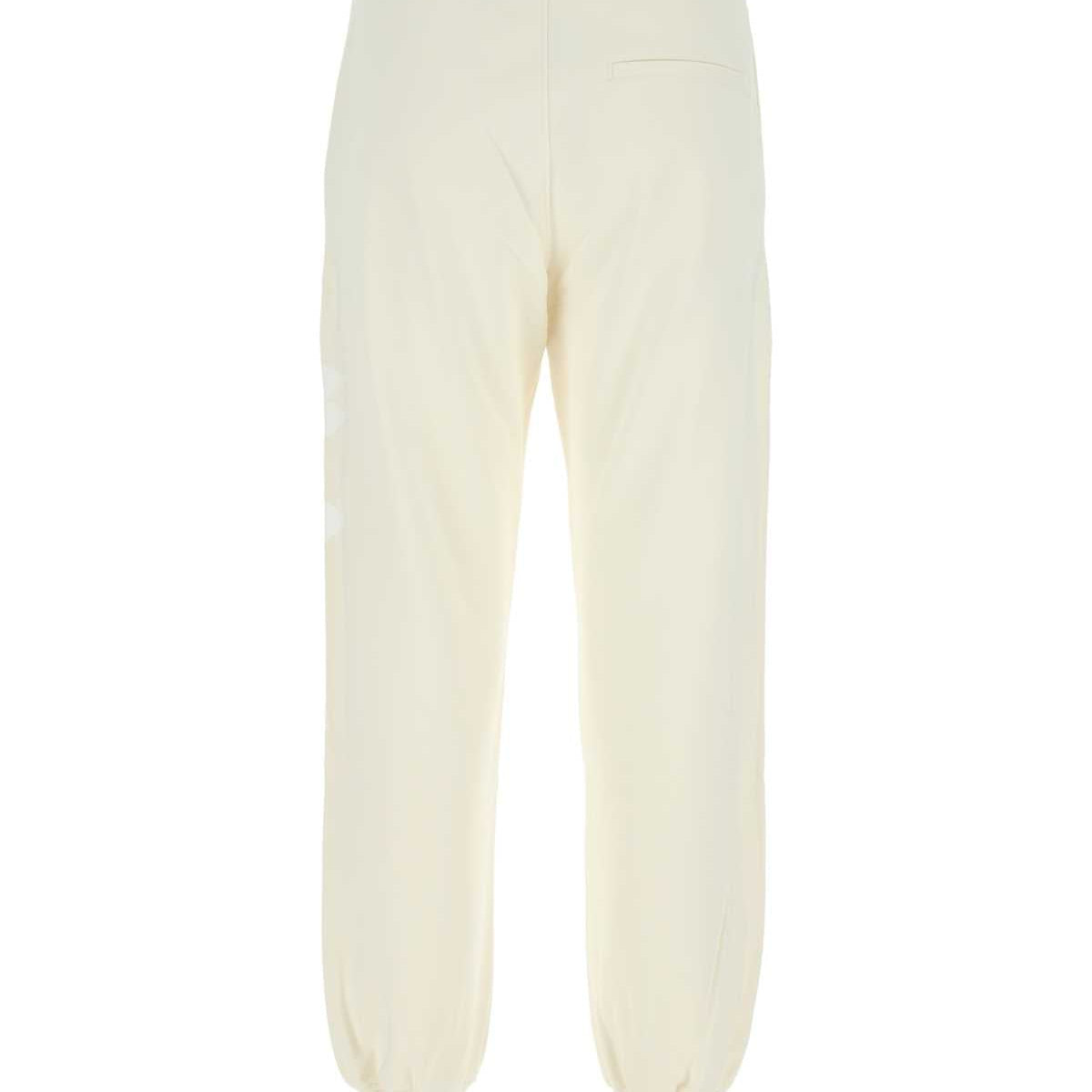 Alexander McQueen Pants? Alexander Mcqueen Women Ivory Cotton Joggers Premium Designer Casual Trousers