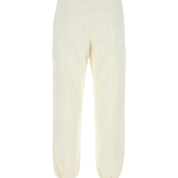Alexander McQueen Pants? Alexander Mcqueen Women Ivory Cotton Joggers Premium Designer Casual Trousers