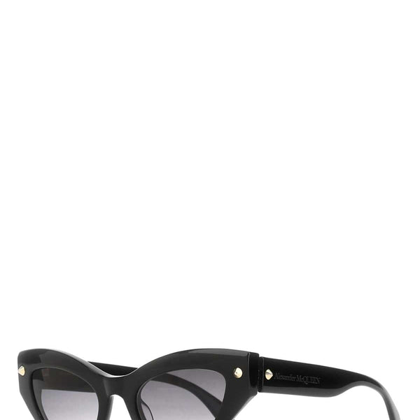 Alexander McQueen Sunglasses? Alexander Mcqueen Women Black Acetate Spike Studs Sunglasses Premium Fashion Designer Sunglasses