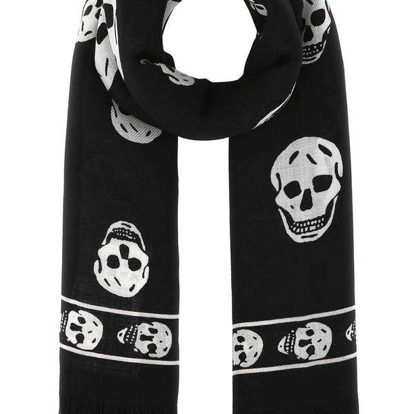 Alexander McQueen Scarves? Alexander Mcqueen Women Printed Wool Scarf Elegant Everyday Designer Scarf
