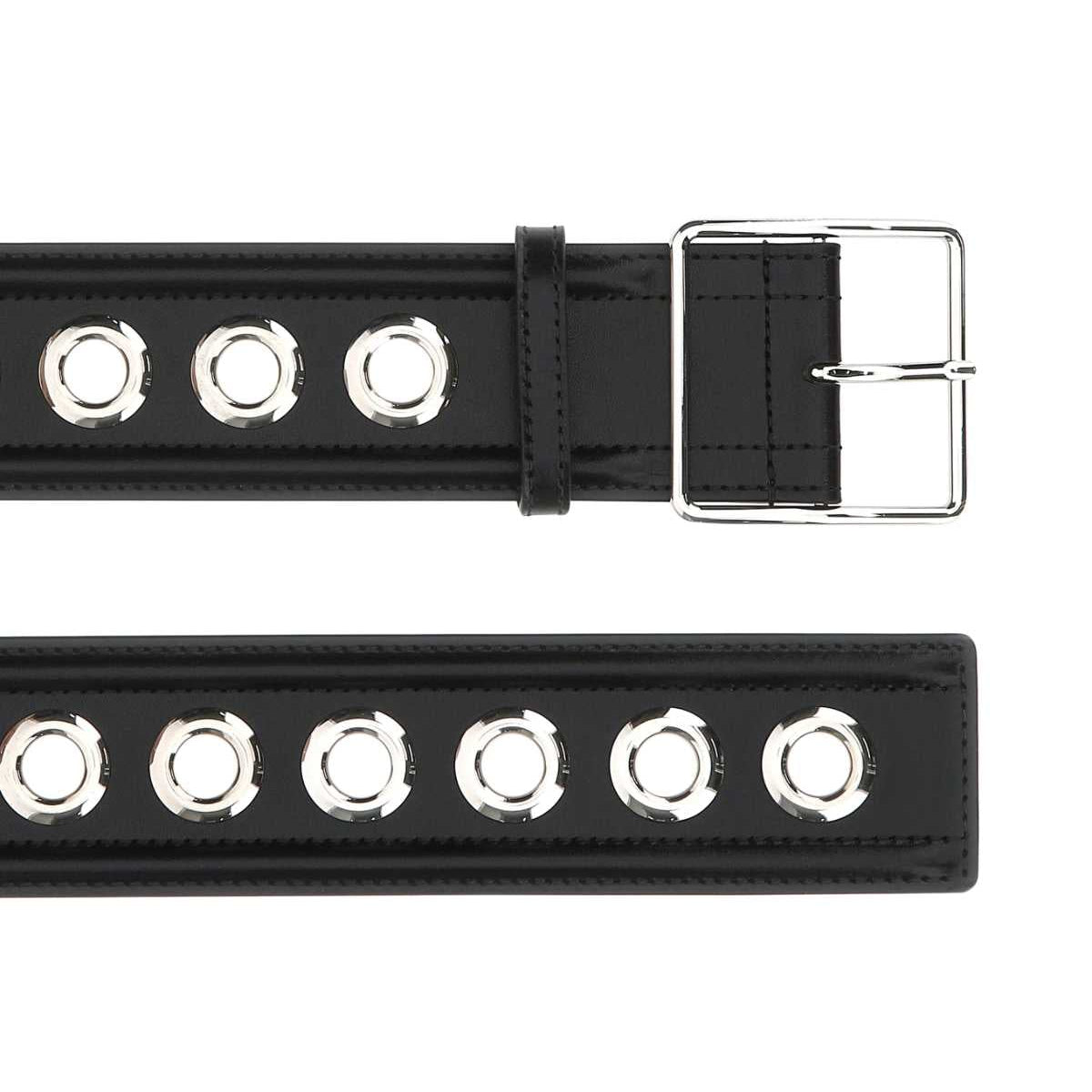 Alexander McQueen premium belts detail and craftsmanship close-up