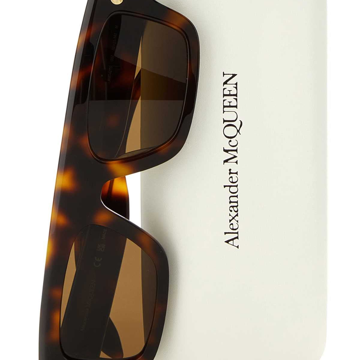 Alexander McQueen Sunglasses? Alexander Mcqueen Women Multicolor Acetate Sunglasses Premium Fashion Designer Sunglasses
