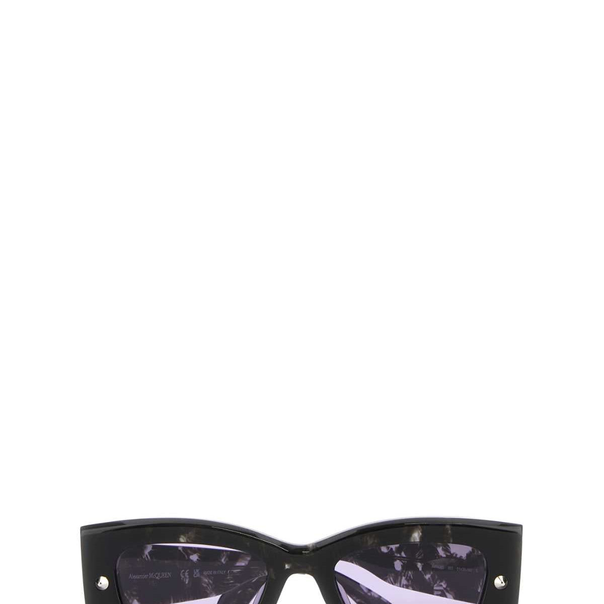Alexander McQueen premium sunglasses detail and craftsmanship close-up