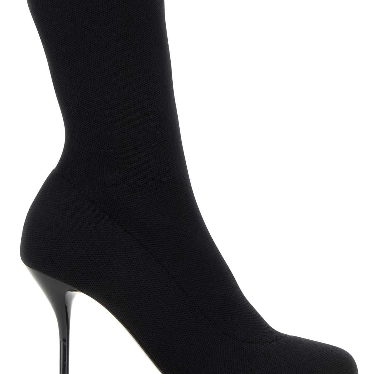 Alexander McQueen Shoes? Alexander Mcqueen Women Black Stretch Nylon Ankle Boots Luxury Lifestyle Designer Footwear