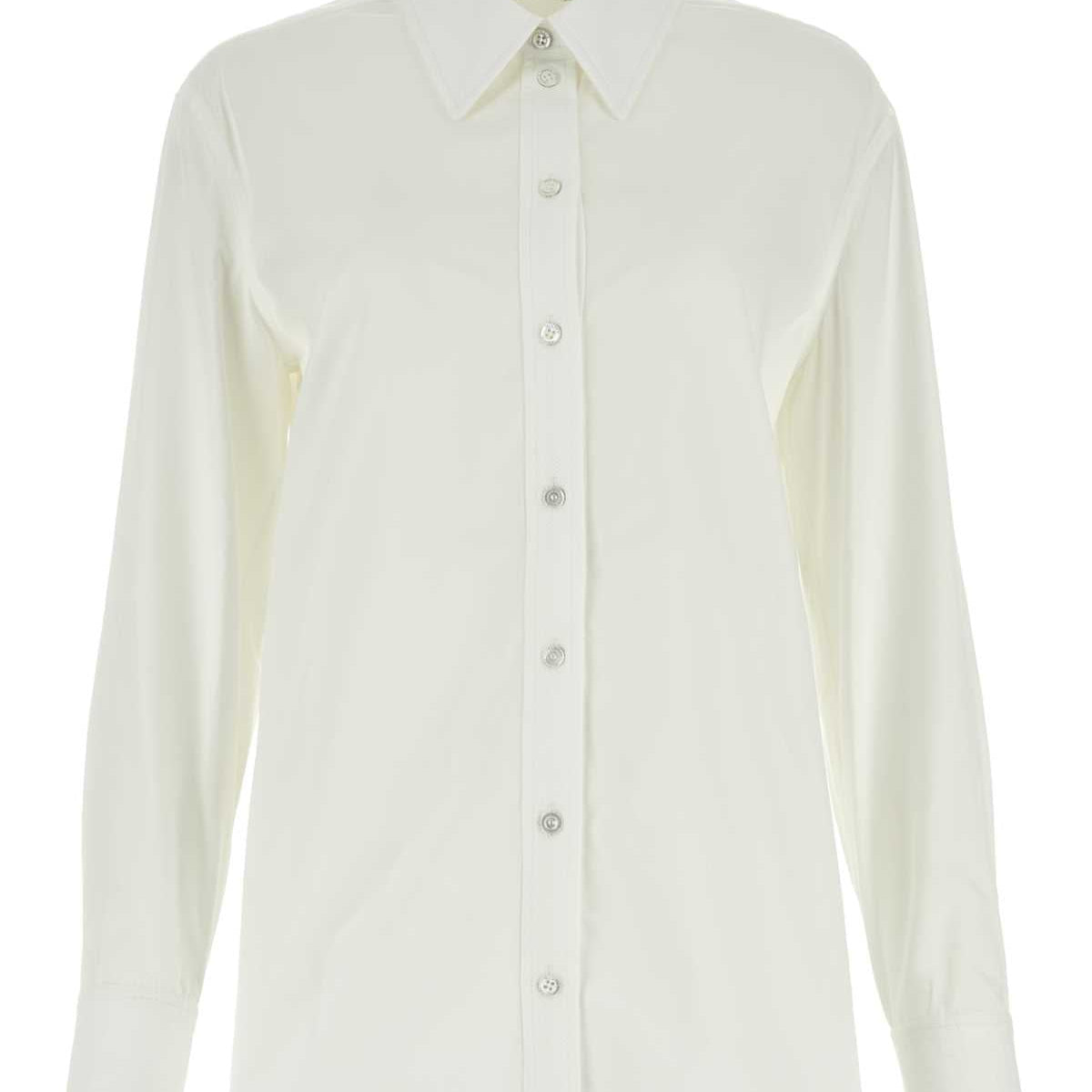 Alexander McQueen Tops? Alexander Mcqueen Women White Poplin Shirt Premium Designer Casual Top