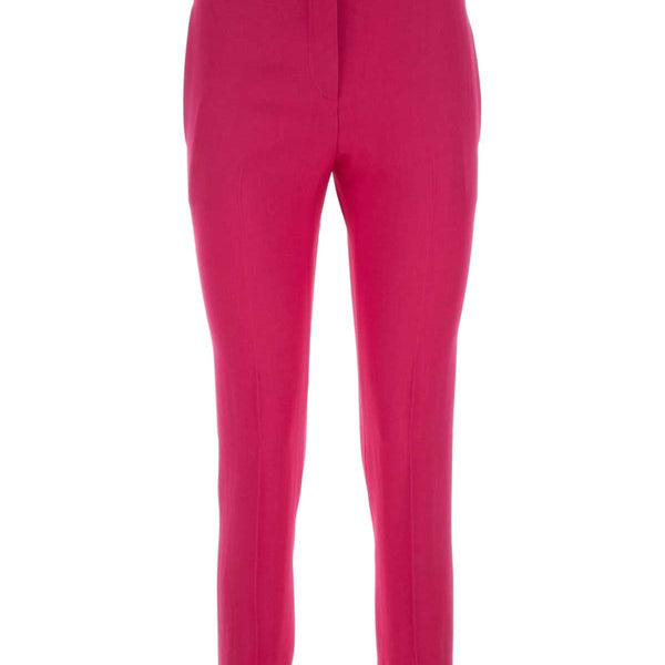 Alexander McQueen Pants? Alexander Mcqueen Women Fuchsia Crepe Pant Tailored Everyday Designer Pants