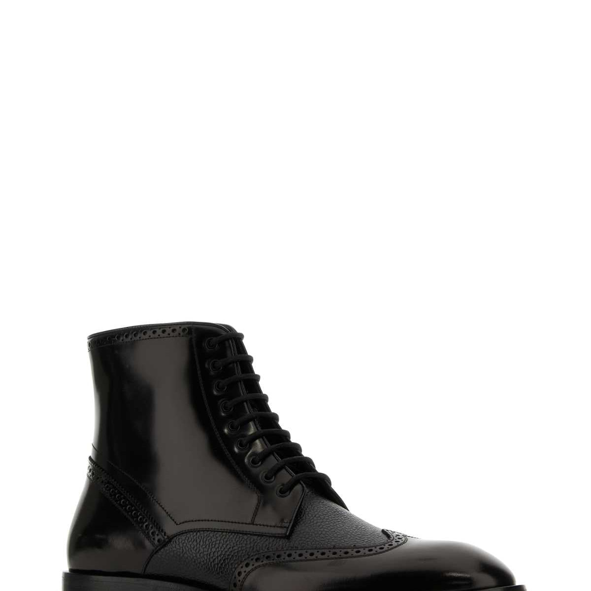 Alexander McQueen premium boots & booties detail and craftsmanship close-up
