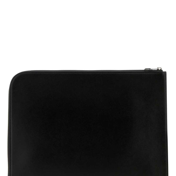 Alexander McQueen Accessories? Alexander Mcqueen Men Black Leather Document Holder Premium Everyday Designer Accessory