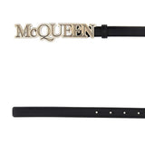 Alexander McQueen premium belts detail and craftsmanship close-up