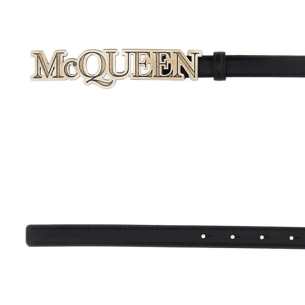 Alexander McQueen premium belts detail and craftsmanship close-up