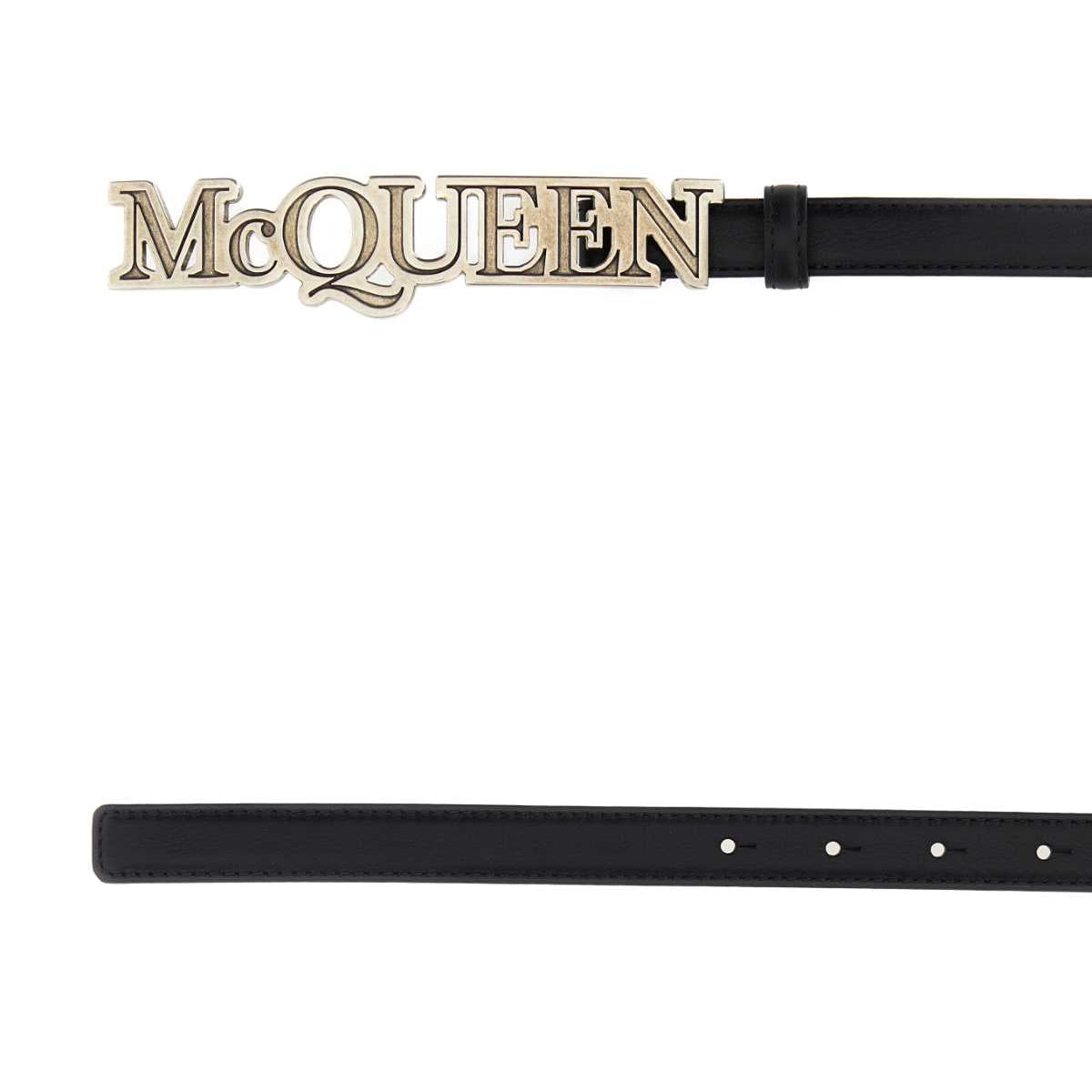 Alexander McQueen Belts? Alexander Mcqueen Men Black Leather Belt Classic Everyday Designer Belt