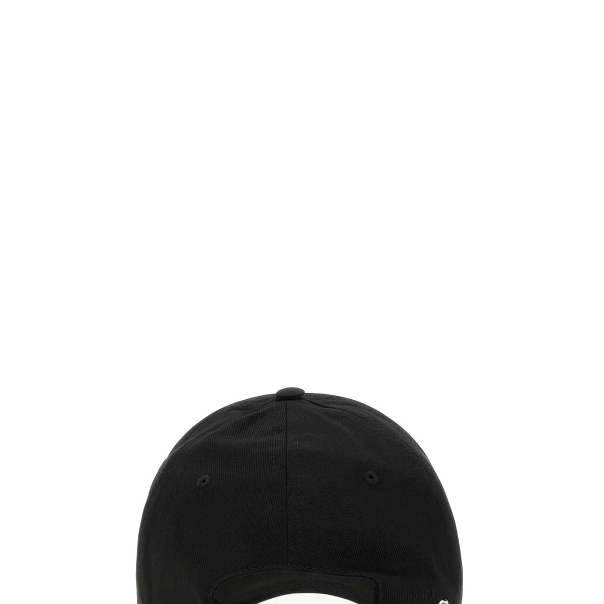 Alexander McQueen Hats? Alexander Mcqueen Men Black Cotton Varsity Skull Baseball Cap Casual Everyday Designer Cap