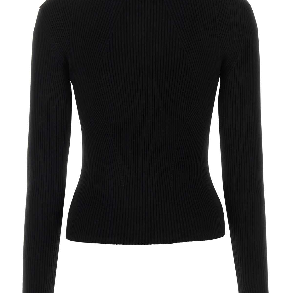 Alexander McQueen Sweaters? Alexander Mcqueen Women Black Wool Blend Sweater Luxury Designer Knit Sweater