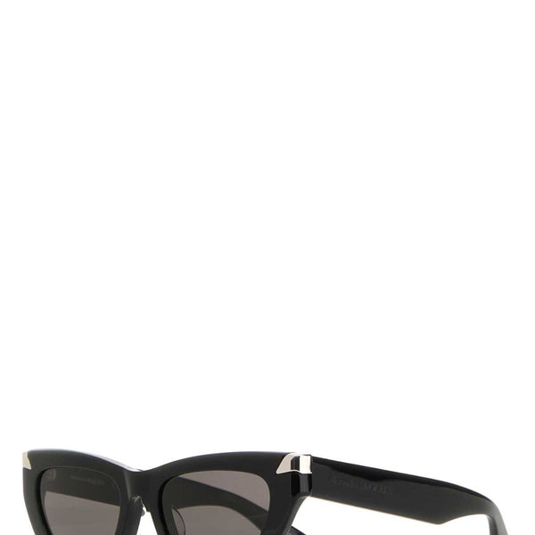 Alexander McQueen Sunglasses? Alexander Mcqueen Women Black Acetate Punk Rivet Sunglasses Luxury Designer UV Sunglasses