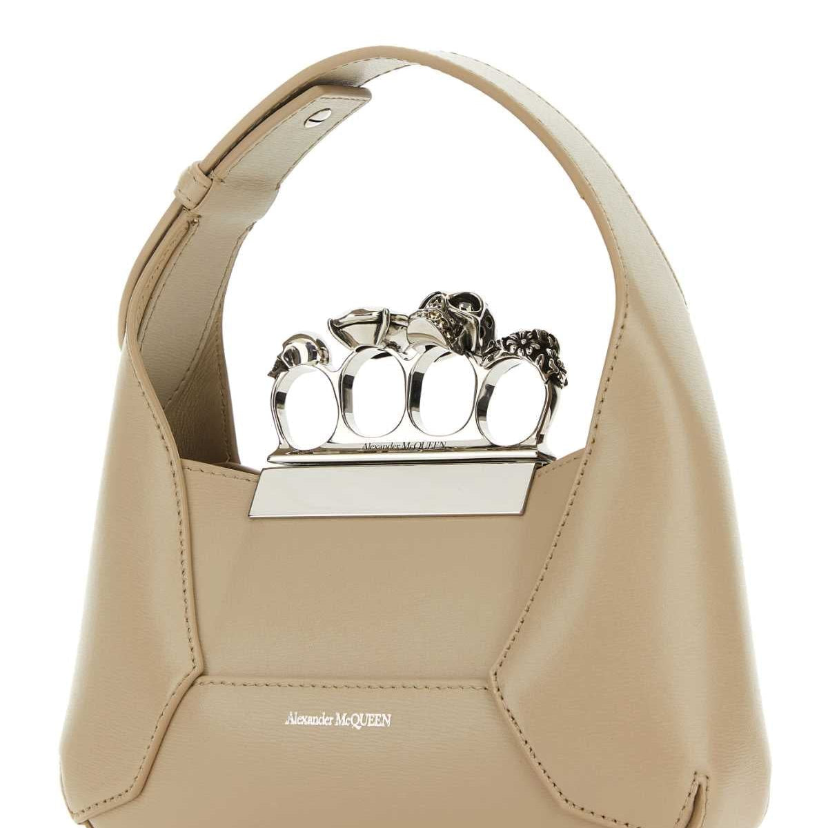 Alexander McQueen premium shoulder bags detail and craftsmanship close-up