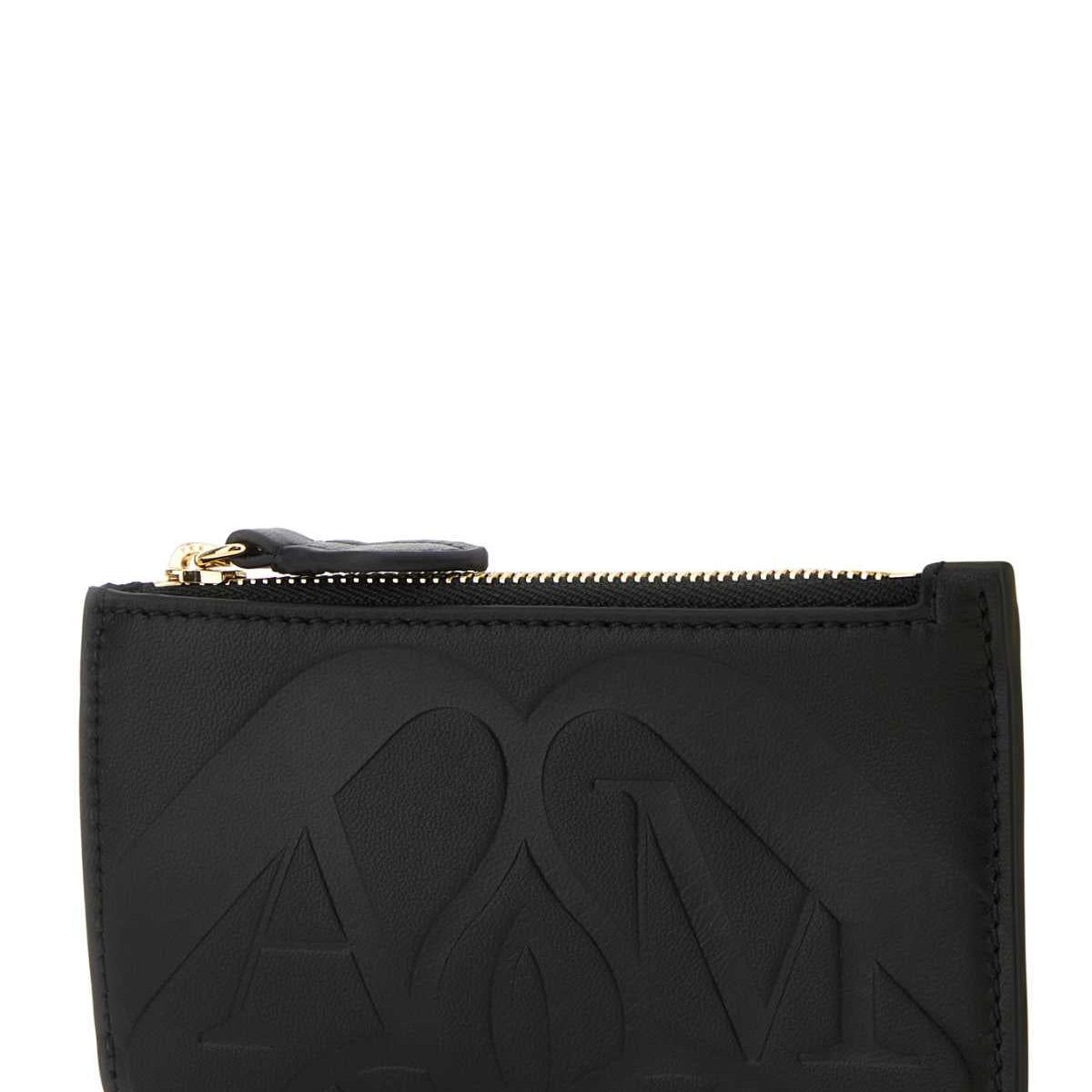 Alexander McQueen premium wallets detail and craftsmanship close-up