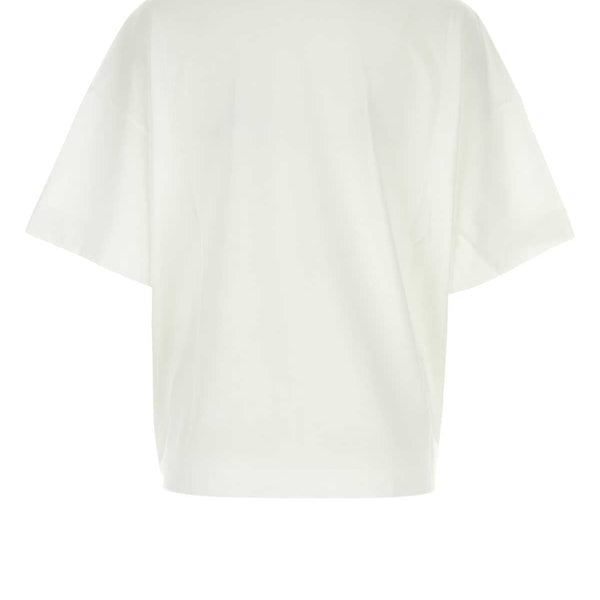 Alexander McQueen T-Shirts? Alexander Mcqueen Women White Cotton Oversize T-Shirt Casual Everyday Designer Tee