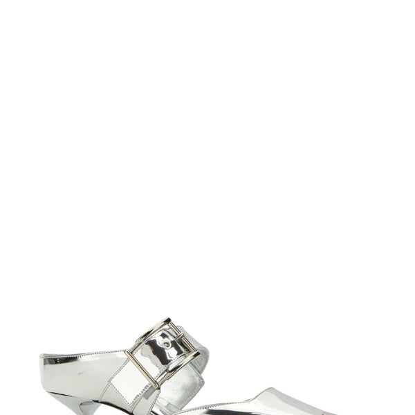 Alexander McQueen Shoes? Alexander Mcqueen Women Silver Leather Punk Pumps Premium Designer Casual Shoes