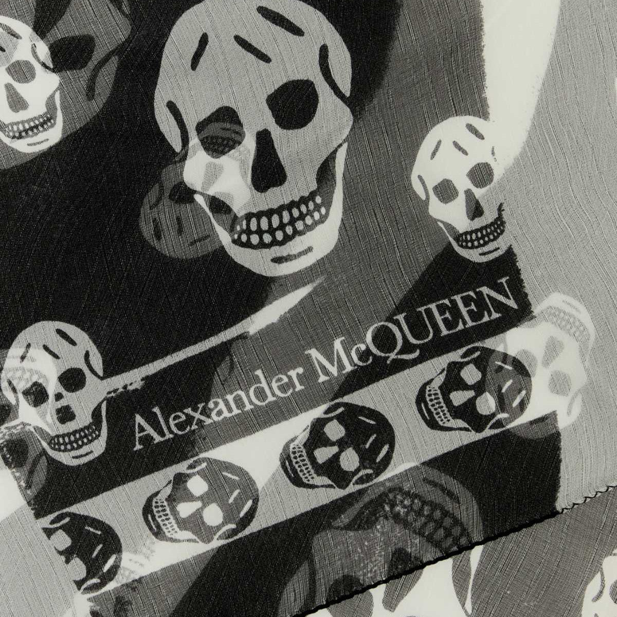 Alexander McQueen premium scarves & wraps detail and craftsmanship close-up