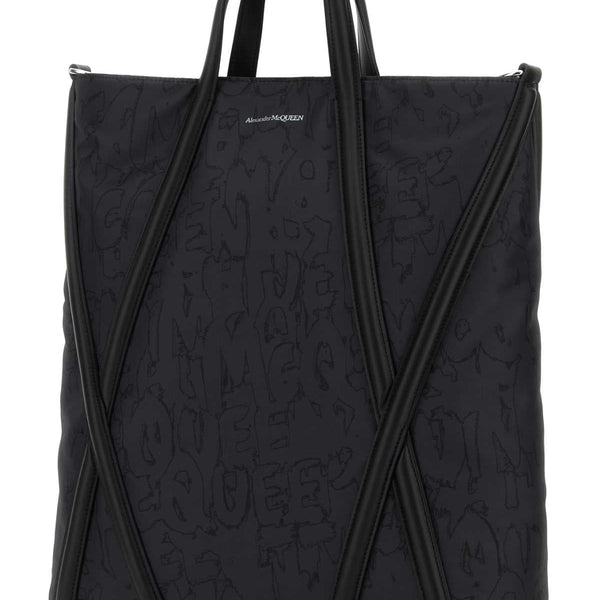 Alexander McQueen Bags? Alexander Mcqueen Men Black Nylon The Harness Shopping Bag Elegant Everyday Designer Handbag