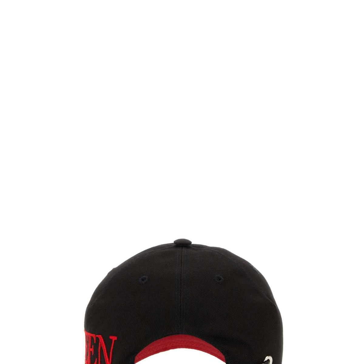 Alexander McQueen Hats? Alexander Mcqueen Men Black Cotton Baseball Hat Premium Designer Fashion Hat