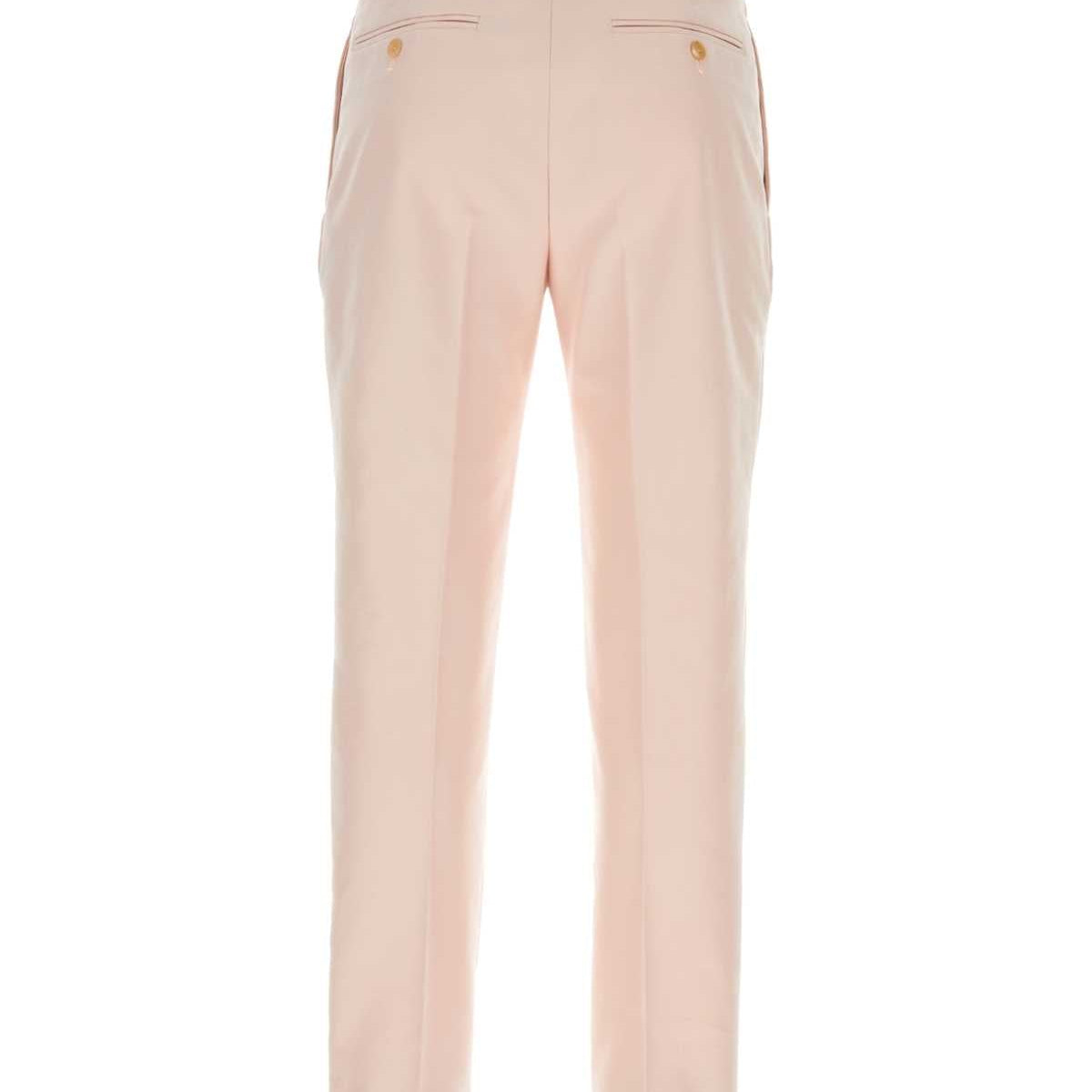 Alexander McQueen premium pants detail and craftsmanship close-up
