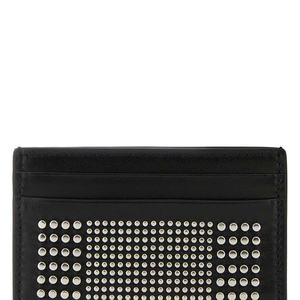 Alexander McQueen Wallets? Alexander Mcqueen Men Black Leather Card Holder Compact Luxury Card Wallet