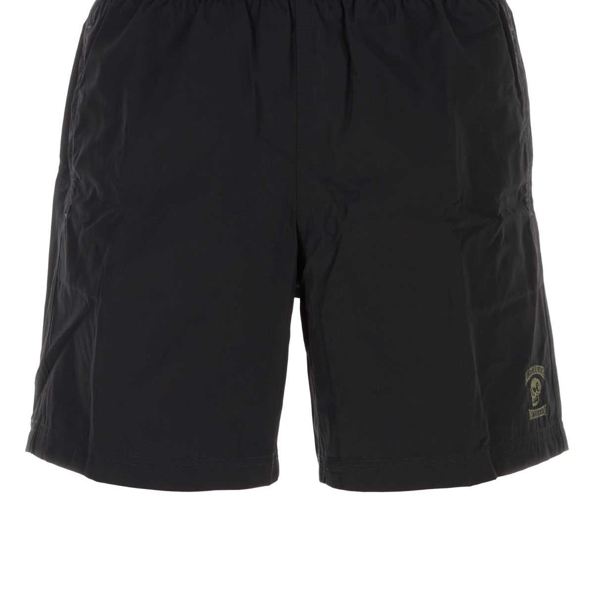 Alexander McQueen Shorts? Alexander Mcqueen Men Black Nylon Swimming Shorts Premium Designer Casual Shorts
