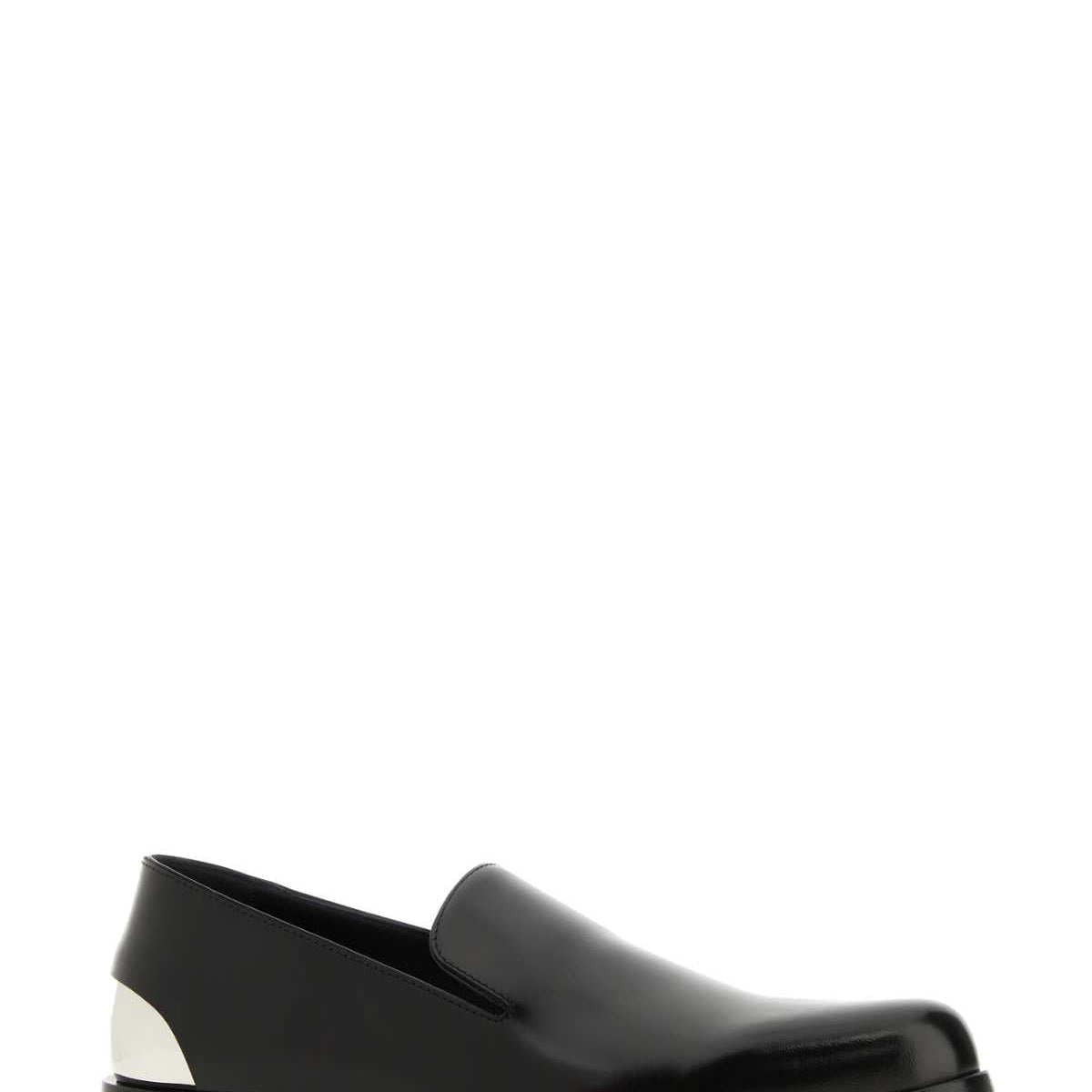 Alexander McQueen Shoes? Alexander Mcqueen Men Black Leather Loafers Premium Designer Casual Shoes