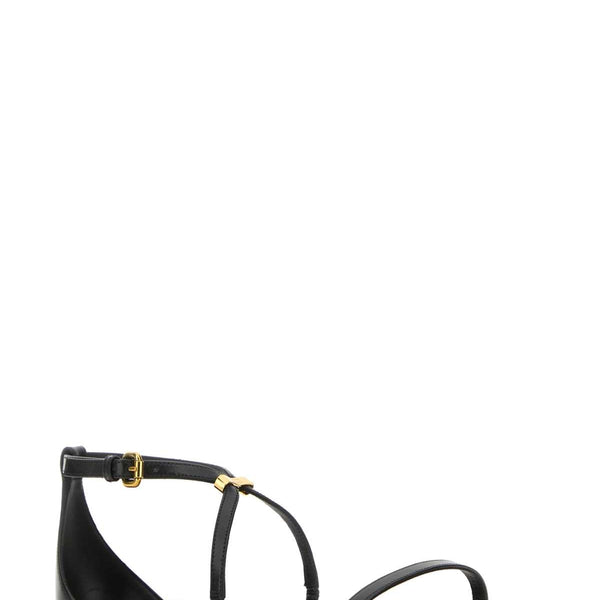 Alexander McQueen Shoes? Alexander Mcqueen Women Black Leather Sandals Luxury Lifestyle Designer Footwear