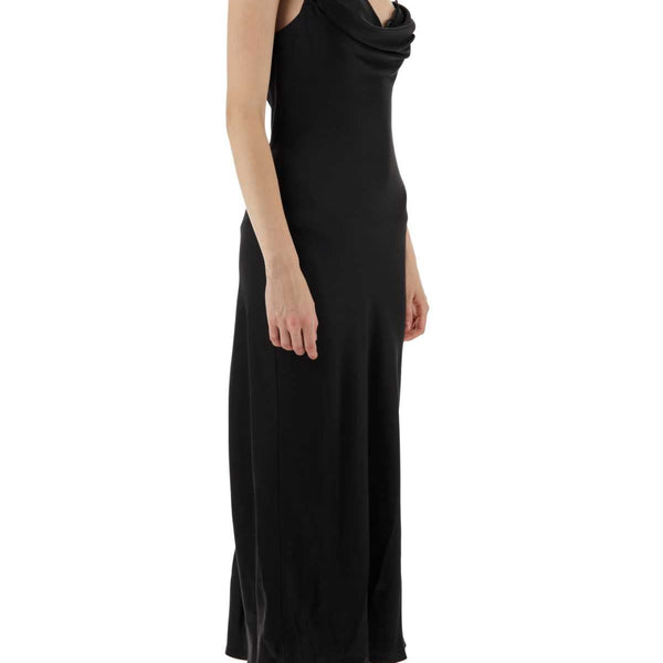 Alexander McQueen Dresses? Alexander Mcqueen Women Black Satin Dress Luxury Party Occasion Dress