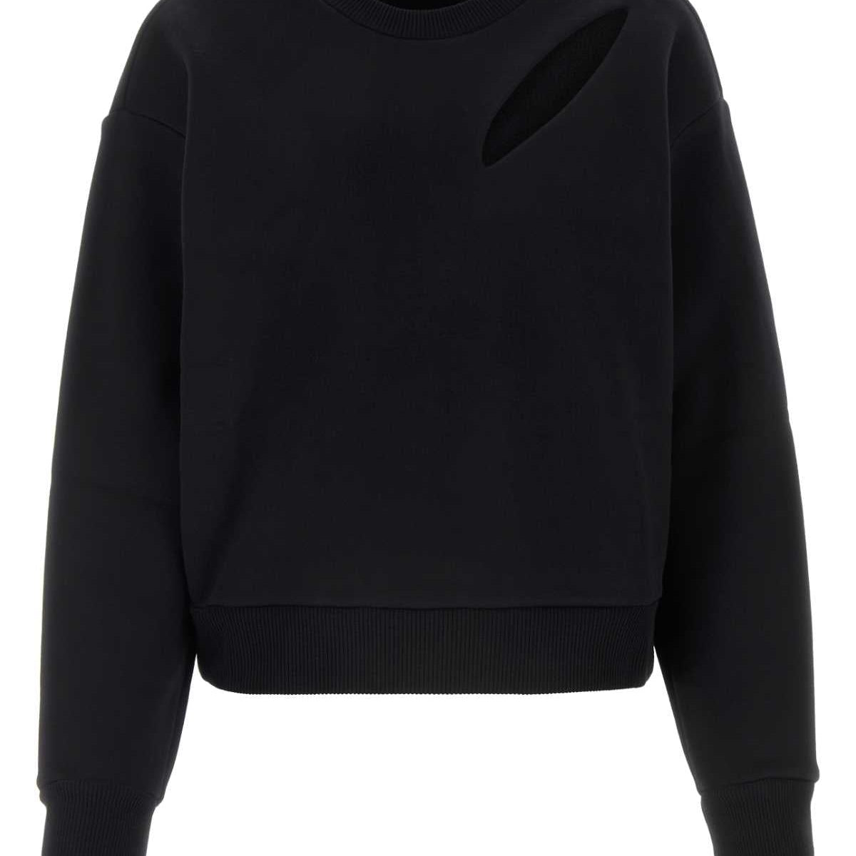 Alexander McQueen Hoodies? Alexander Mcqueen Women Black Cotton Sweatshirt Premium Designer Casual Hoodie