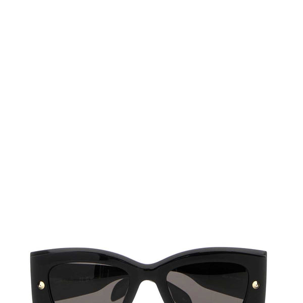Alexander McQueen Sunglasses? Alexander Mcqueen Women Black Acetate Sunglasses Luxury Designer UV Sunglasses
