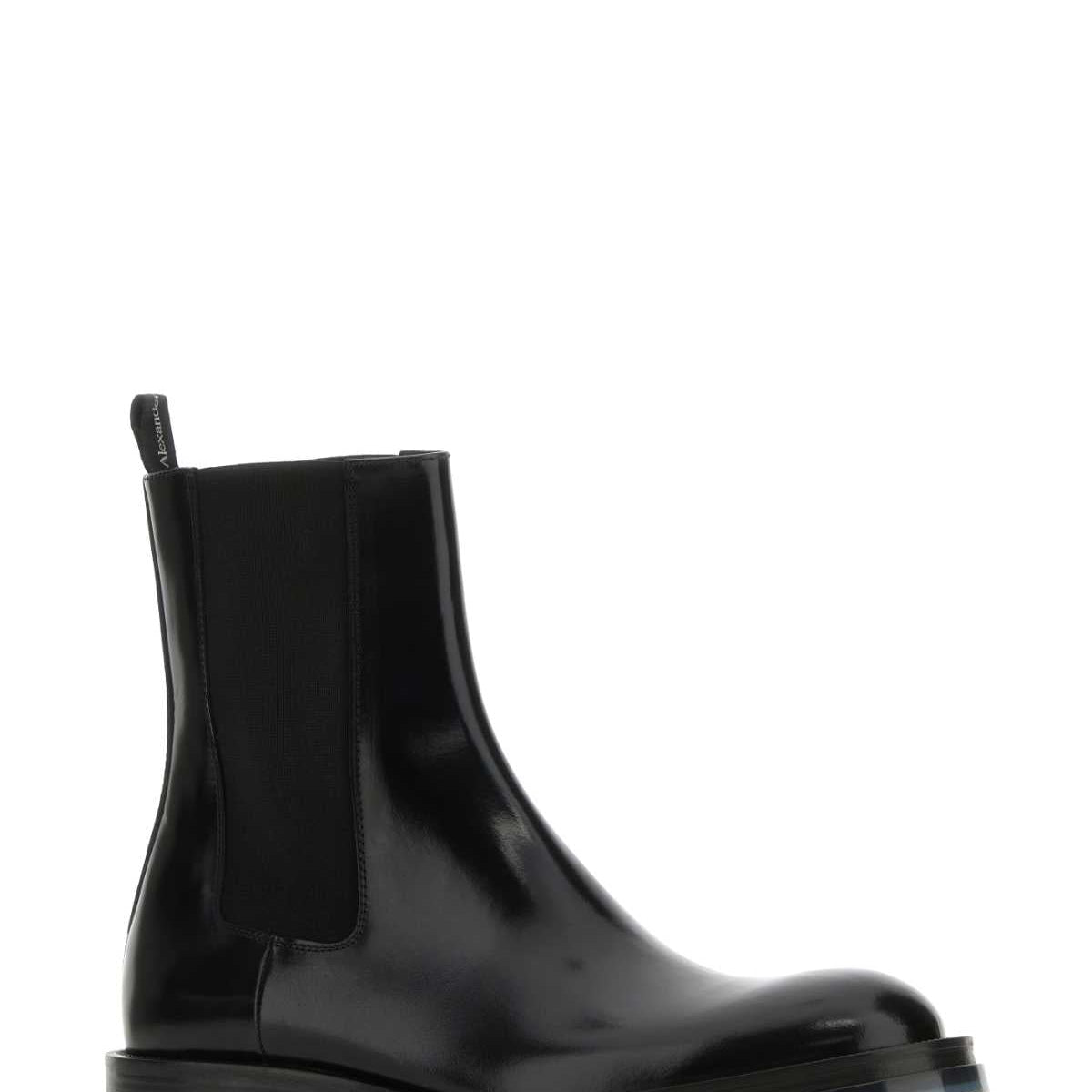 Alexander McQueen premium boots & booties detail and craftsmanship close-up